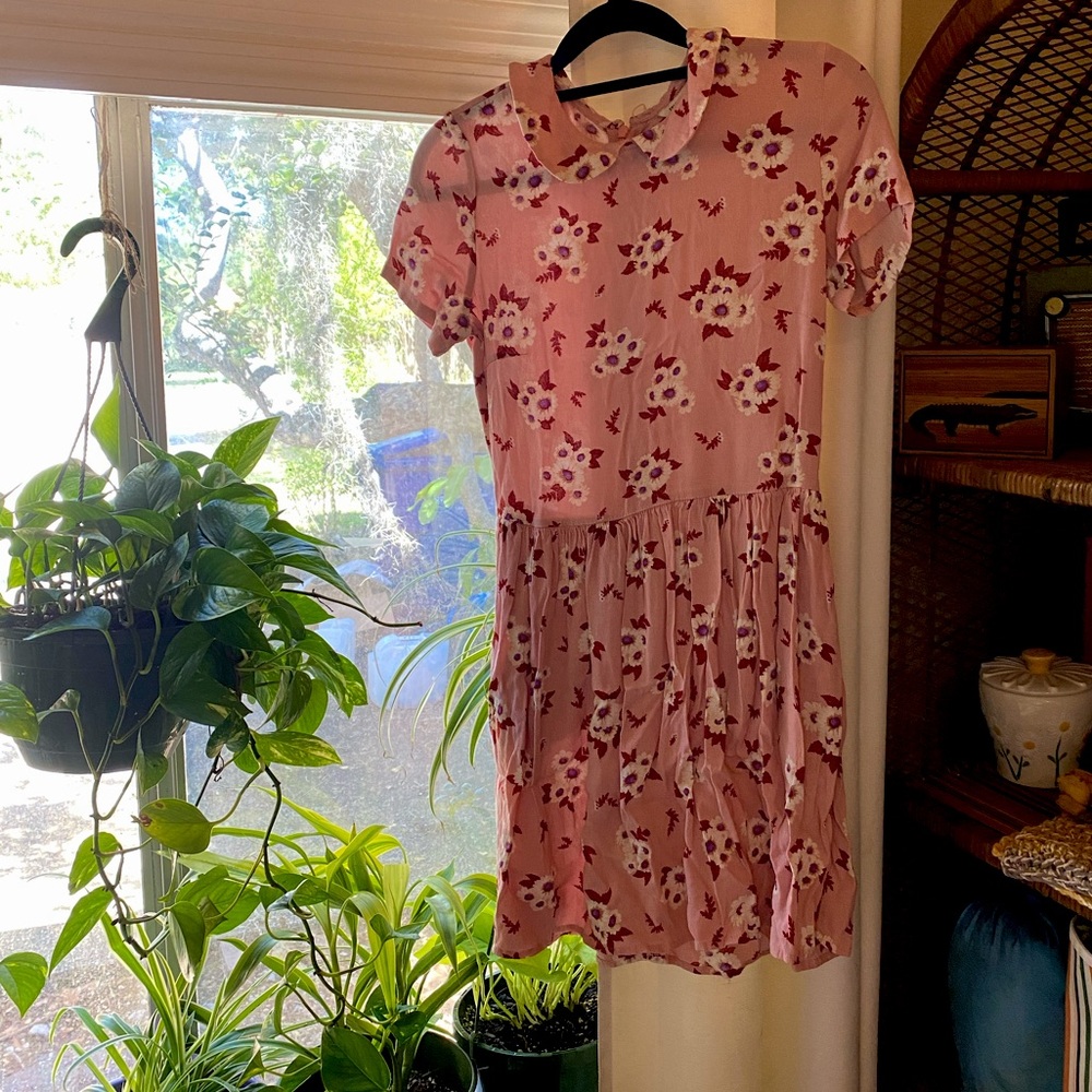 Forever 21 pink floral dress